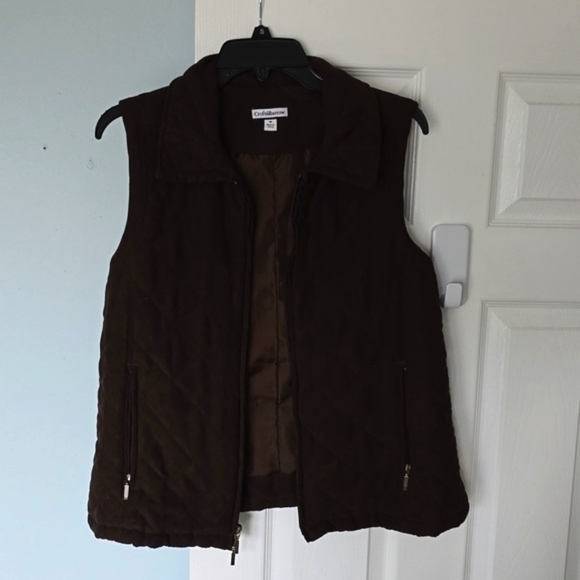 croft & barrow Tops - Brown womens vest